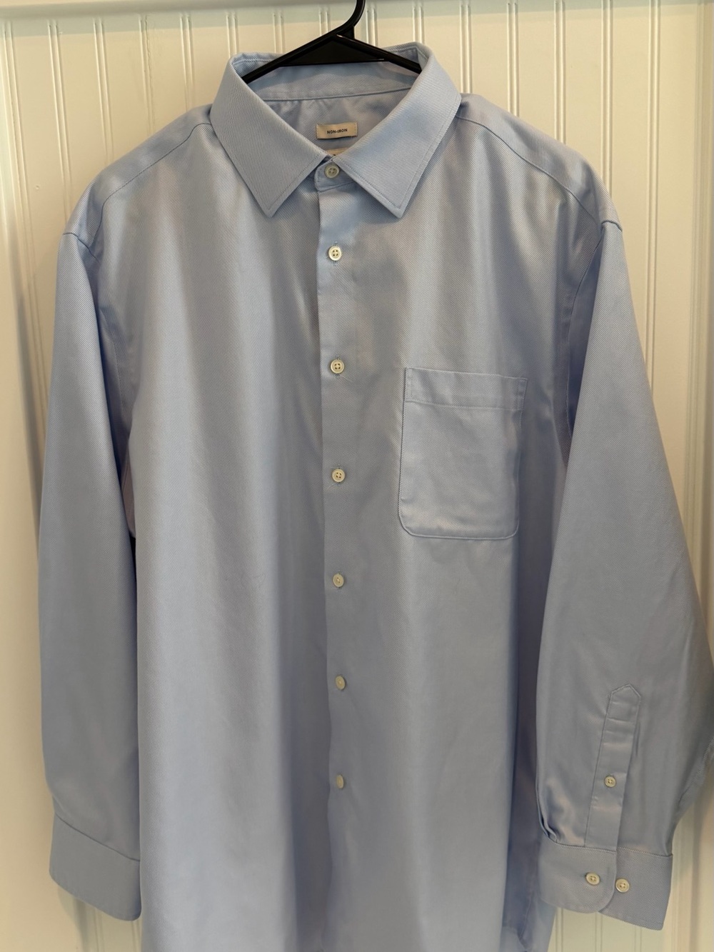 Joseph Abboud Light Blue Dress Shirt with Chest Pocket - Non Iron